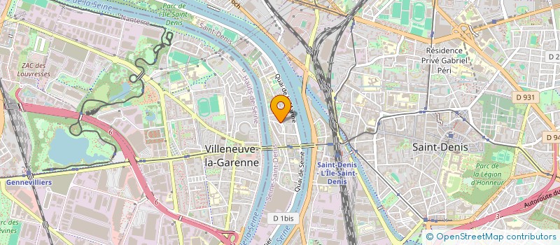 localisation de l'entreprise MGI ARCHITECTURE  L'ILE-SAINT-DENIS