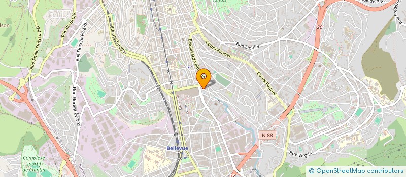 localisation de l'entreprise MGICI  SAINT-ETIENNE