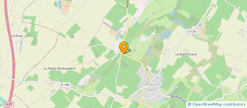 localisation de l'entreprise MGIET TP  BELLEVIGNE-EN-LAYON