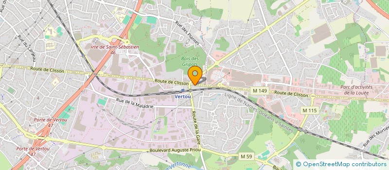 localisation de l'entreprise MGIL2S à VERTOU