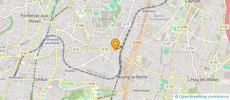 localisation de l'entreprise MGIMMO à BOURG-LA-REINE