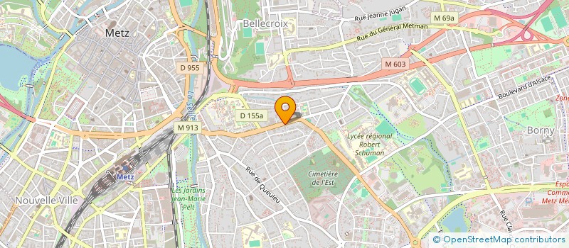 localisation de l'entreprise MGL à METZ