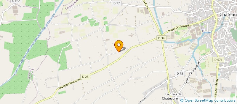 localisation de l'entreprise MGL  CHATEAURENARD