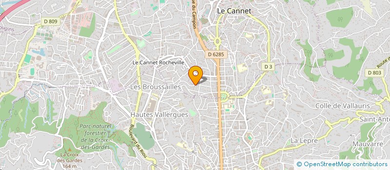 localisation de l'entreprise MGL à LE CANNET