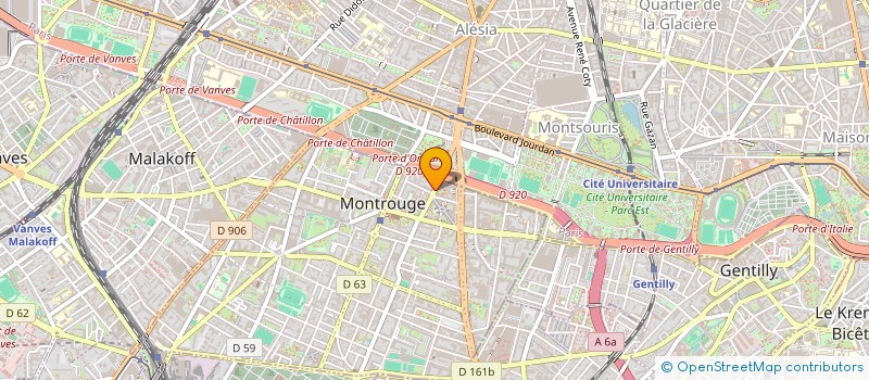 localisation de l'entreprise MGL DEVELOPPEMENT  MONTROUGE