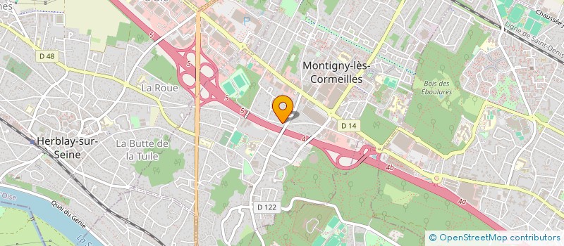 localisation de l'entreprise MGL FASHION LUXURY à MONTIGNY-LES-CORMEILLES