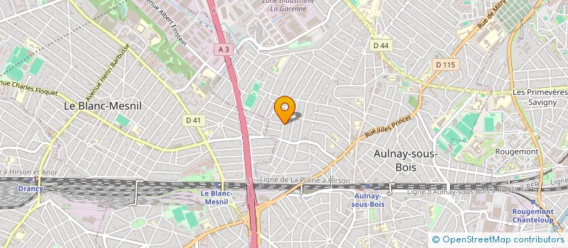 localisation de l'entreprise MGL INTERNATIONAL à AULNAY-SOUS-BOIS
