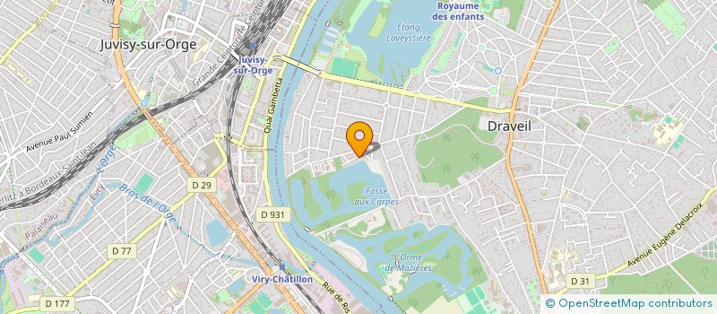 localisation de l'entreprise MGL POLY à DRAVEIL