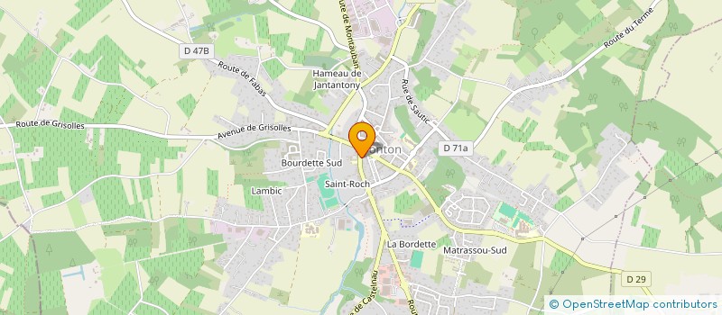 localisation de l'entreprise MGL TRAITEUR  FRONTON