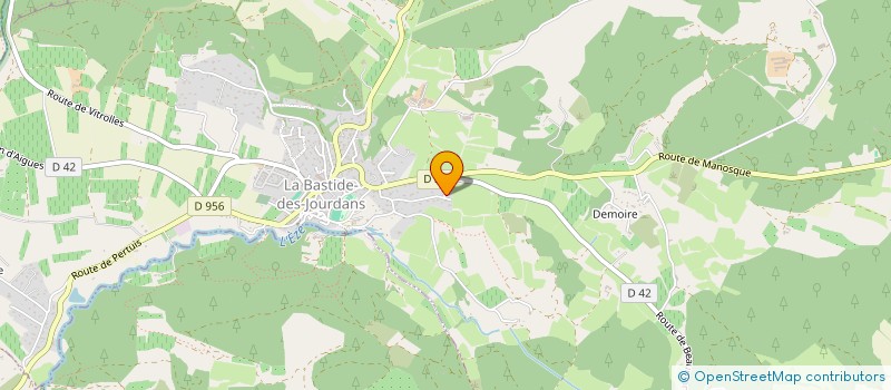 localisation de l'entreprise MGLG  LA BASTIDE-DES-JOURDANS