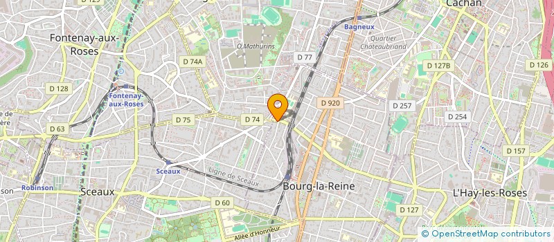 localisation de l'entreprise MGLINE à BOURG-LA-REINE