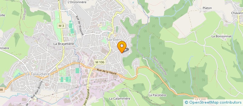 localisation de l'entreprise MGLX IMMOBILIER  SORBIERS