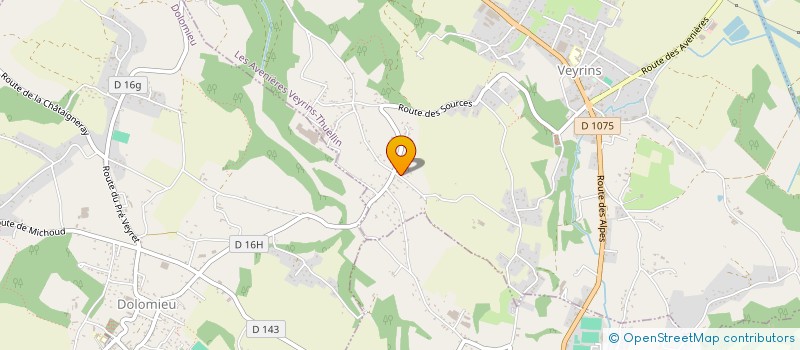 localisation de l'entreprise MGM  LES AVENIERES VEYRINS-THUELLIN