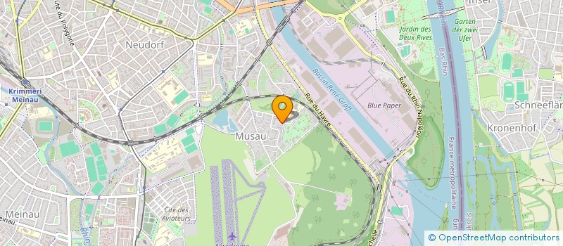 localisation de l'entreprise MGM à STRASBOURG