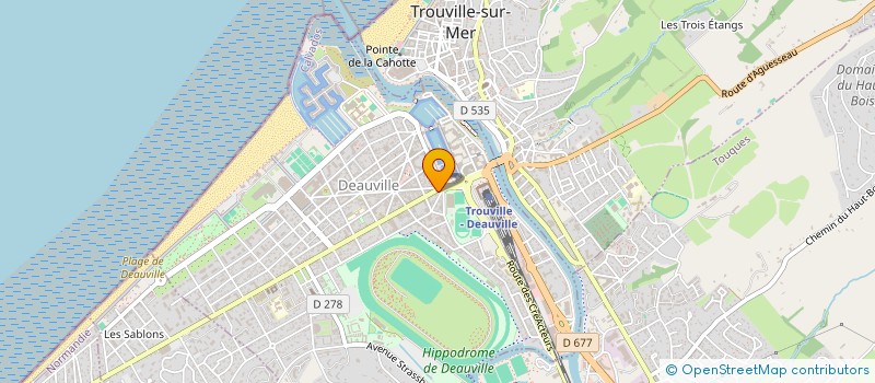 localisation de l'entreprise MGM à DEAUVILLE