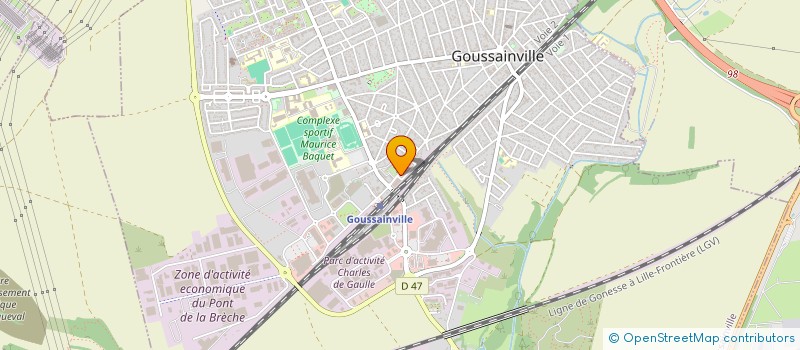 localisation de l'entreprise MGM à GOUSSAINVILLE