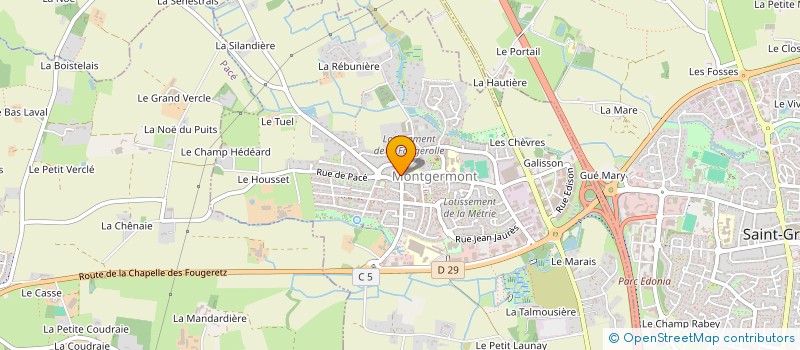 localisation de l'entreprise MGM  MONTGERMONT