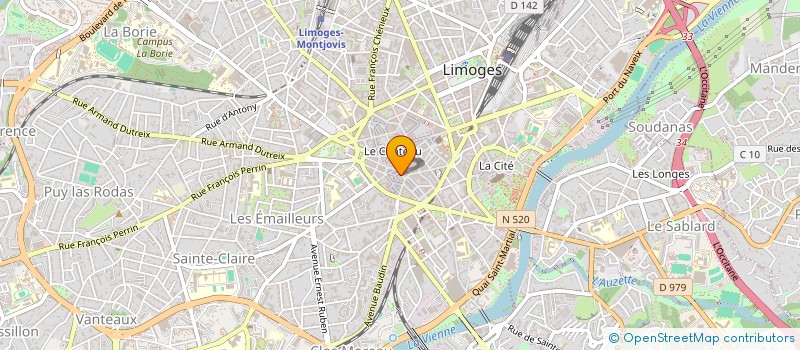 localisation de l'entreprise MGM à LIMOGES