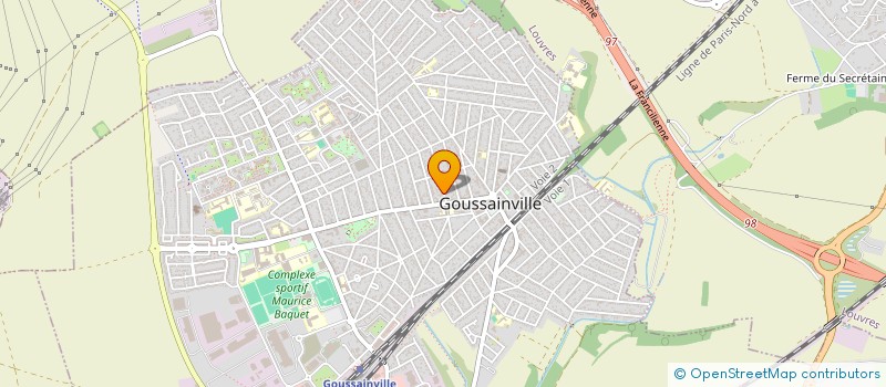 localisation de l'entreprise MGM CARRELAGE  GOUSSAINVILLE