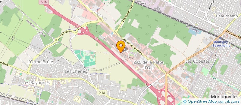 localisation de l'entreprise MGM COMMUNICATION à HERBLAY-SUR-SEINE