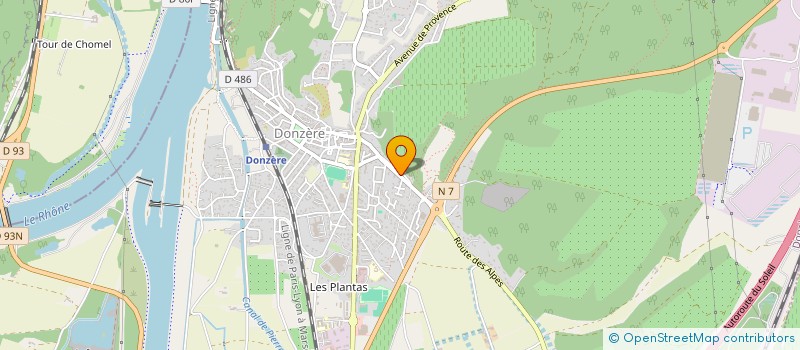 localisation de l'entreprise MGM INDUSTRIE à DONZERE