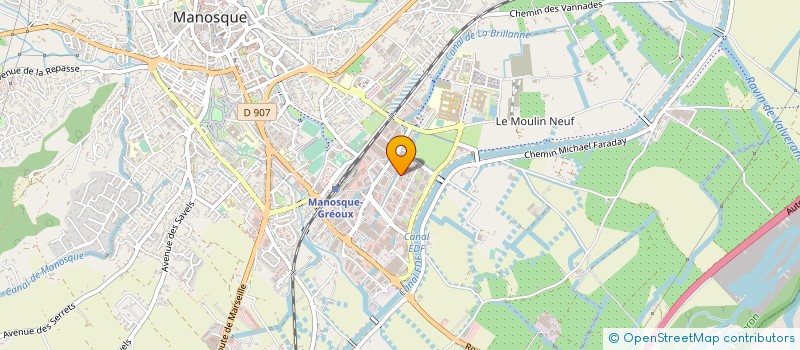 localisation de l'entreprise MGM (MACONNERIE GENERALE MANOSQUE) à MANOSQUE