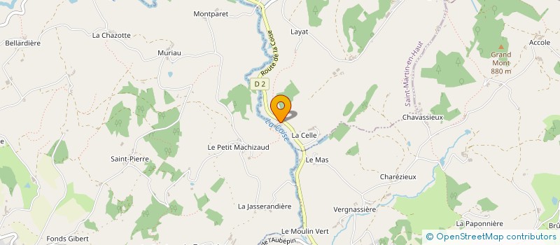 localisation de l'entreprise MGM MENUISERIES à SAINT-MARTIN-EN-HAUT