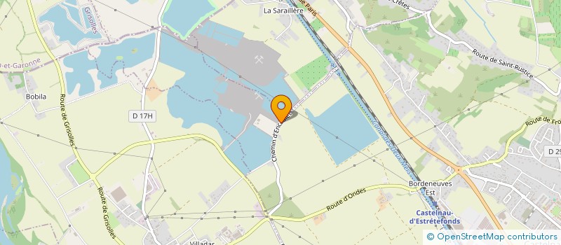 localisation de l'entreprise MGM SABLIERES REUNIES à CASTELNAU-D'ESTRETEFONDS
