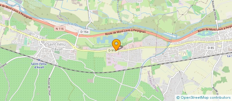 localisation de l'entreprise MGM SARL à SAINT-FELIU-D'AVALL