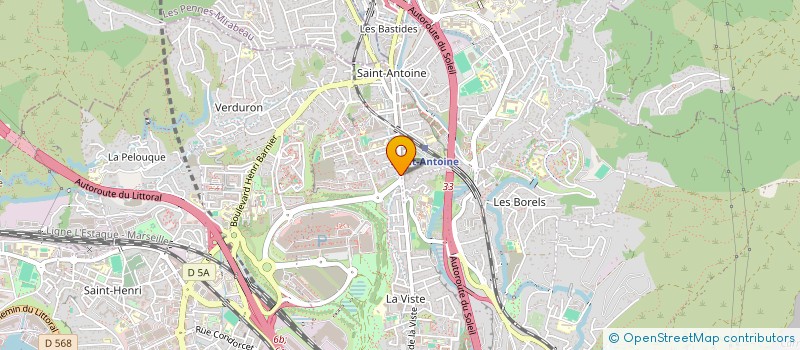 localisation de l'entreprise MGM SERRURE  MARSEILLE