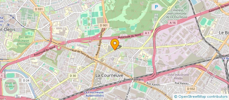 localisation de l'entreprise MGM SHIPPING & LOGISTIC à LA COURNEUVE