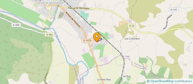 localisation de l'entreprise MGM SUD SERVICES à LARAGNE-MONTEGLIN