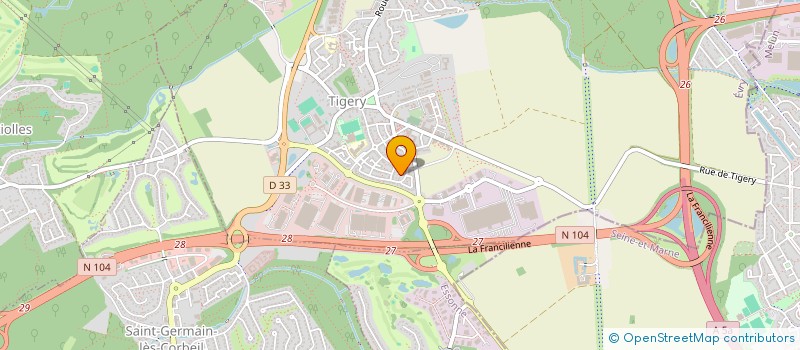 localisation de l'entreprise MGM VIANDES & CIE  TIGERY