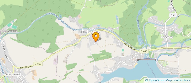 localisation de l'entreprise MGM88  CHAUMOUSEY