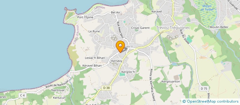 localisation de l'entreprise MGMA  TRELEVERN