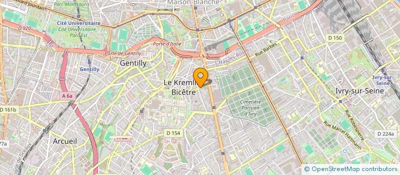localisation de l'entreprise MGMB  LE KREMLIN-BICETRE