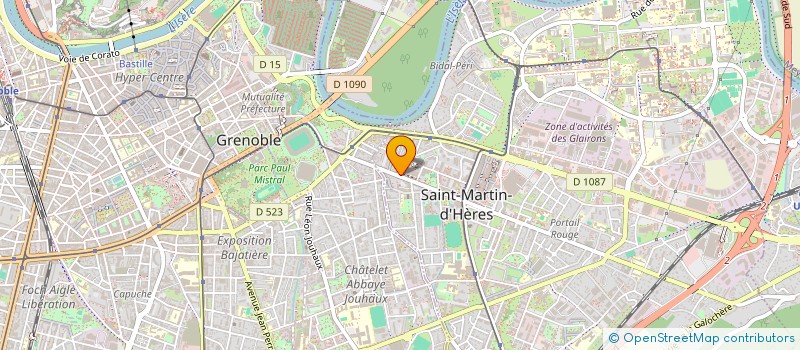 localisation de l'entreprise MGMED  SAINT-MARTIN-D'HERES