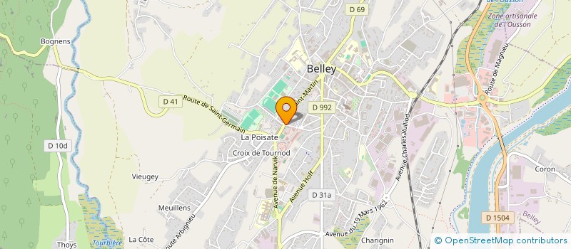 localisation de l'entreprise MGMG RESTO  BELLEY