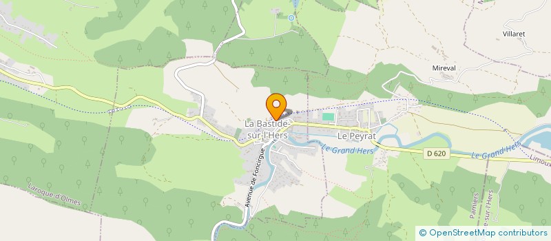 localisation de l'entreprise MGMS à LA BASTIDE-SUR-L'HERS