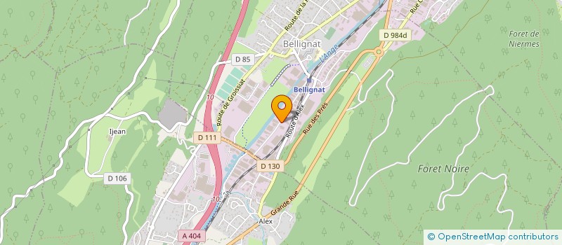 localisation de l'entreprise MGN  BELLIGNAT