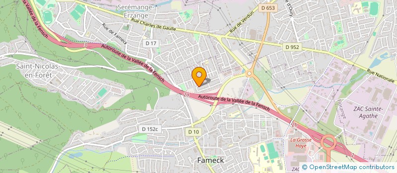 localisation de l'entreprise MGN SYNERGIE MANGANO  FAMECK