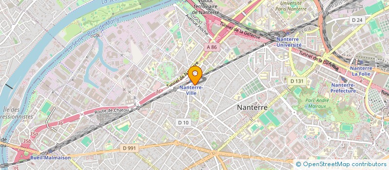 localisation de l'entreprise MGNM  NANTERRE