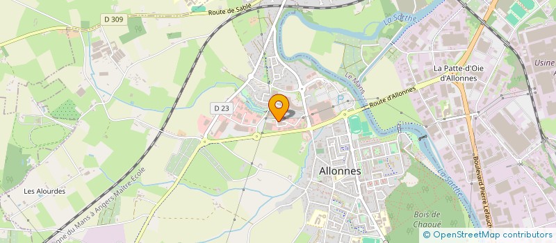 localisation de l'entreprise MGO à ALLONNES