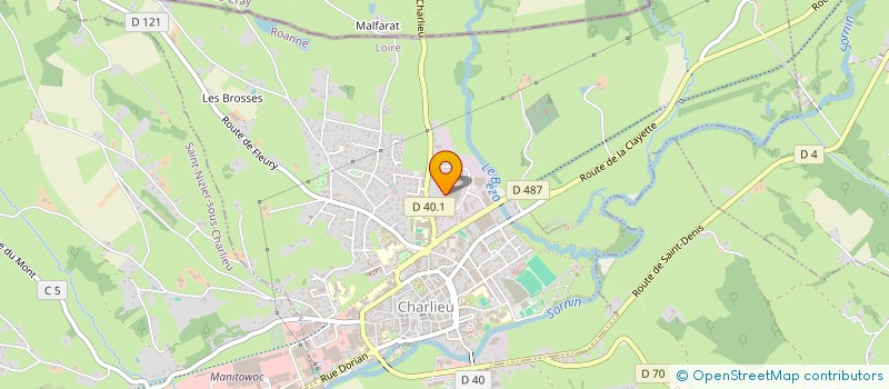 localisation de l'entreprise MGO MECANIQUE GENERALE ODIN à CHARLIEU
