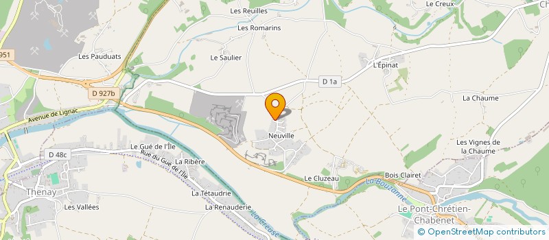 localisation de l'entreprise MGOS à CHASSENEUIL