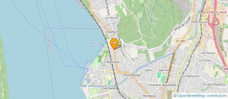 localisation de l'entreprise MGP à AIX LES BAINS