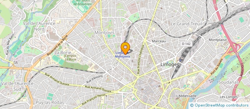 localisation de l'entreprise MGP à LIMOGES