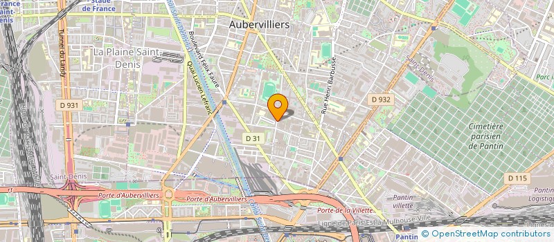localisation de l'entreprise MGP à AUBERVILLIERS