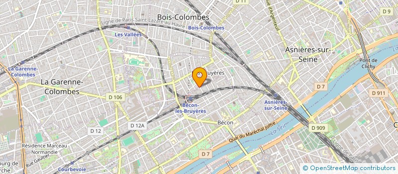 localisation de l'entreprise MGP à ASNIERES-SUR-SEINE