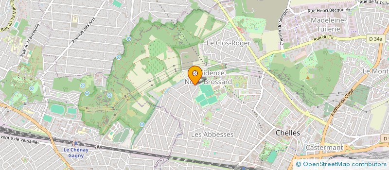 localisation de l'entreprise MGP - MEDITERRANEE GRAND PARIS  CHELLES